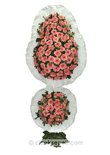 Ayaklı Sepet Pembe Gerbera Ayaklı Sepet Pembe Gerbera